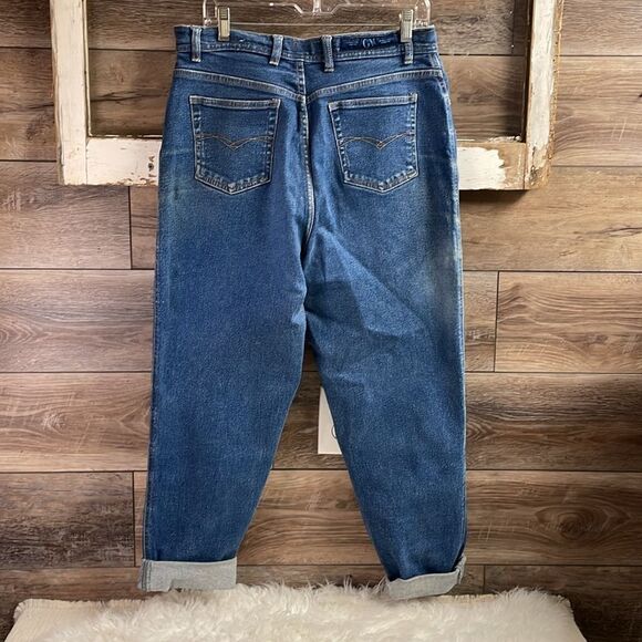 GLORIA VANDERBILT Ladies Blue Denim Straight Leg Jeans Button Zip Front Size 14 - Picture 4 of 13